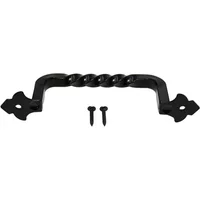 Door Handle Vintage Black Carbon Steel Barn Door Handles Perfect for Wooden Garden Doors and Shed Cabinet Doors