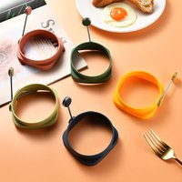 Silicone Egg Ring Fried Egg Mold Nonstick Pancake Ring Mold Heat Resistant Fried Egg Ring DIY Fried Egg Tool Kitchen Cooking Too