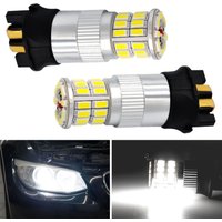 2pcs Canbus PW24W PWY24W LED Bulbs 3014 30smd Turn Signal Light Daytime Running Light DRL 6000K Xenon White Error Free 12V 24V