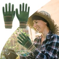 1Pair Gardening Gloves Latex Unisex Waterproof Horticultural Gloves Non-slip Protective Gear For Vegetable Flower Plant