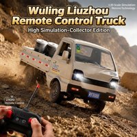 KF31 1:18 Simulation RC Cargo Truck 2.4G Remote Control Car With LED Light Spray Effect Kids Toy