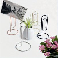 1pc Luxurious Golden Rose Desk Clip-Stylish Organizer for Note Management,and Chic Office Decoration-Perfect Accessory for Home