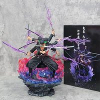One Piece Zoro Action Figure Anime Figure Asura Roronoa Zoro Statue Action Figure Collection Model Kid Toy for Xmas Gifts