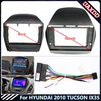 For HYUNDAI 2010 TUCSON IX35 9- 10.1INCH Car Radio Plastic Fascias Panel Dashboard Frame Installation GPS Android cables canbus