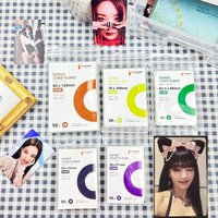 50-600pcs Korea Card Sleeves Clear Acid Free CPP HARD Photocard Holographic Protector Film Album Binder Photo Popcorn Card