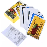Tarot Card A 78pcs Tarot Deck English Version Divination Deck Board Game, Classic Design For Beginners & Pros,Party Games