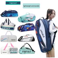 New 2026 Square Badminton Bag, Convertible Single/Dual Shoulder Unisex Backpack, Extra Large Capacity for Students and Tennis