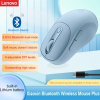Mouse Xiaoxin Plus Bluetooth Wireless Mouse Sky Blue Bluetooth Dual-Mode Mouse Silent Office Mouse Rechargeable Mouse