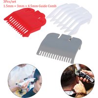 3Pcs 1.5mm/3mm/4.5mm Hair Clipper Replacement Sheath Limit Comb Accessory Guide Professional Suitable For Wahl Trimmers