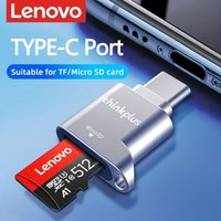 Lenovo D201 Micro SD Card Reader Type-C High Speed TF Memory Card Adapter Portable Data Reader for Laptop PC Computer