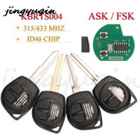 jingyuqin KBRTS004 2BTN Car Remote Key Fob 315/433Mhz ASK/FSK ID46 Chip For Suzuki Swift Sx4 Alto Vitara Ignis Jimny Splash