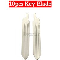 keystar 10pcs NSN14 Metal Car Key Blank #48 Original Flip Remote Blade Car Key Blade for Nissan NSN14 Replacement Key Blade