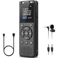 Digital voice recorder with functions such as timed recording, voice-activated recording, external microphone connection, intern