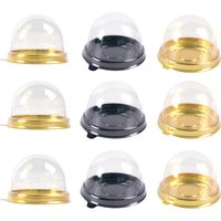 30/50 stücke Mini Muffin Kuchen Box transparente Cupcake Boxen Mooncake Kuppel Gebäck Container Box Geburtstag Hochzeits feier liefert Geschenk