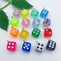 Randomly mix 10 cartoon 3D dice pendants making jewelry cute earrings diy necklaces handmade accessories