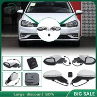 For VW Golf 8 MK8 electric folding rearview mirror White set