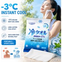 Extra Large Cooling Wet Wipes Instant Ice Cold Refreshing Summer Portable Oversized Sweat Wipes for Adult Sport Outdoor Driving