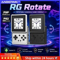 Anbernic RG Rotate Handheld Game Console 3.5" IPS Rotating Screen Android 12 Portable Games Player Support PSP PS2 Game Gift