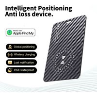 Wallet Tracker Card Rechargeable Tracking Card,Compatible with Apple Find My APP iOS,IP68 Waterproof,for Purses/Passports/Keys