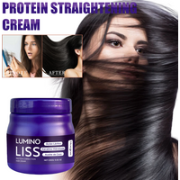 Keratin Protein Hair Straightening Cream Long Lasting Smoothing Effect For Frizz Control Silky Smooth Hair Hair Care Treatment
