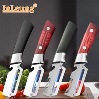 Stainless Steel Vegetable Fruit Peeler Ergonomic Non Slip Handle Onion Melon Sugarcane Peeling Scraping Cutter Kitchen Cooking
