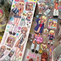 70cm Shibuya Hottie Vintage Showa Stickers for Craft Supplies Scrapbooking Material Girls Gift