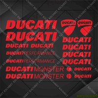 For Ducati Motorcycle Sticker Tank Helmet Logo Decals