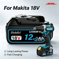 Cordless Tool Battery For Makita 18V 10Ah 12Ah BL1815 BL1850 BL1840B Rechargeable Storage Battery аккумулятор рабочий макита
