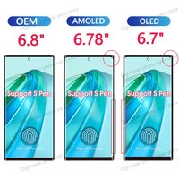 6.8“ OEM Super AMOLED For Samsung Galaxy S23 Ultra S918 LCD Display Touch Screen Digitizer Assembly Support fingerprint S-Pen