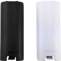 Black and White Replacement Battery Back Door Cover Case Shell for Nintendo Wii Remote Controller Gamepad