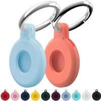 Candy Colors Liquid Silicone Case For Apple 2021 New AirTag Tracker Anti-Scratch Cover Locator Keychain Protect Sleeve Anti-lost