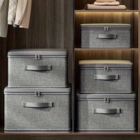 Clothe Organizer Bedroom Storage Box Folding Bedding Socks Underwear Storage Packing Bags Space-Saving for Closet Living Room
