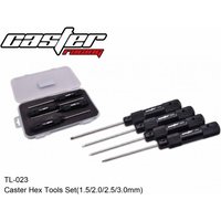 Original Caster TL-023 Hex Tools Set 1.5 2.0 2.5 3.0mm Super Hard Steel Non-slip Gandle For 1/10 1/8 RC Repair OP Tool