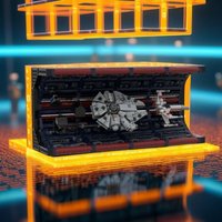 1864PCS MOC Space Battle Into Super Structure Death Star Ii Micro Falcon Xwing Tie Fight Er Model DIY Building Blocks Gift Home