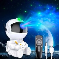 Galaxy Star Projector Night Light Astronaut Starry Sky Atmosphere LED Lamp for Kids Bedroom Ceiling Decor Children's Gift