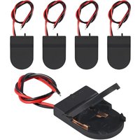 5pcs Button Battery Holder Coin Cell Battery Holder with Switch CR2032 1 X 3V Battery Holder Battery Storage Boxes Cover