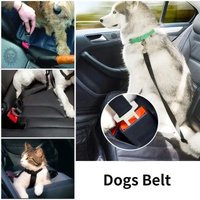 New Dog Car Belt Cat Car Seat Belt Pet Seat Vehicle Dog Harness Lead Clip Safety Lever Traction Dog Collars