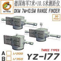 YZMODEL YZ-177 1/200 1/350 DKM 7m+10.5m Range Finder 3D Print Set (3 Types) For (Bismarck, Scharnhorst)
