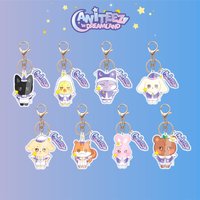 2pieces ATEEZ Kpop Keychain Cute Aniteez In Dreamland Theme Acrylic Keychain Keyring Hongjoong Seonghwa Yunho Yeosang San Gift