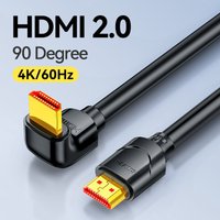 SAMZHE 90/270 Degree Angle HDMI Cable 4K/60Hz HDMI-Compatible 2.0 Cable Video Audio HDMI Cable For RTX 3080 PS4 Xbox