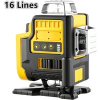 Niveau laser 16 lignes pour batterie DeWALT 20V, faisceaux verts horizontaux et verticaux, auto-nivelant, outils électriques de construction