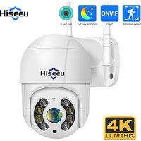 Caméra IP WIFI PTZ Hiseeu 2MP/8MP, dôme rapide pour extérieur, zoom numérique 5X, 2MP 1080P, caméras de surveillance vidéo sans fil CCTV iCsee