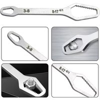 Universal Torx Wrench 3-17mm Thickness Self Tightening Adjustable Wrench Board Double Head Torx Spanner Hand Tools