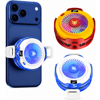 K59 Semiconductor Magnetic Clip Phone Cooler with Digital Display RGB Ambient Lights Compatible for Iphone 17 16 Samsung Xiaomi