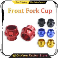 2pcs Motorcycle Axle Cover Cap Front Fork Cup Sliders Universal For Moped Scooters Durable Replace Parts