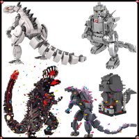 MOC Classic Movie Monster Character Building Blocks DIY Diorama Dinosaur Mech Beast Model Kids Puzzle Toys Adult Collection Gift