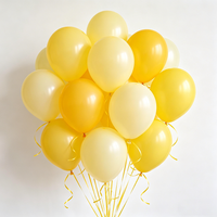 31/46/61Pcs Lemon Yellow Macaron Yellow Party Balloons Matte Yellow Latex Balloons for Girls Birthday Wedding Party Decorations