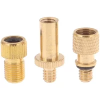 AliExpress NONE 〔E〕Bicycle Valve Adaptors For Road & MTB Bike Tire Pump Copper Inflator Pump Nozzle Kit Presta Schrader Valve Adapter Tube