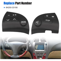 2pcs Steering Wheel Control Button Cover 84250-33190 Fit for Lexus ES350 2006-2012