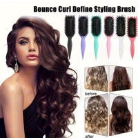 Candy Color Hair Comb, Detangling & Scalp Massage Brush for Curly Hair, Professional Hair Styling Tool